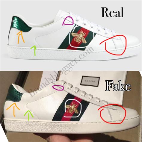 how to spot real gucci sneakers|Gucci ace sneakers gg print.